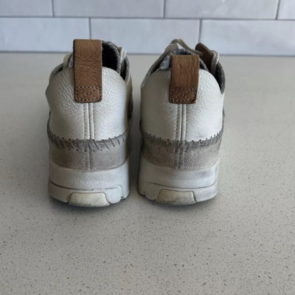 Clarks Originals Women’s Trigenic Flex 2 Vibram White Leather Trainers Size 8.5M - Picture 3 of 6